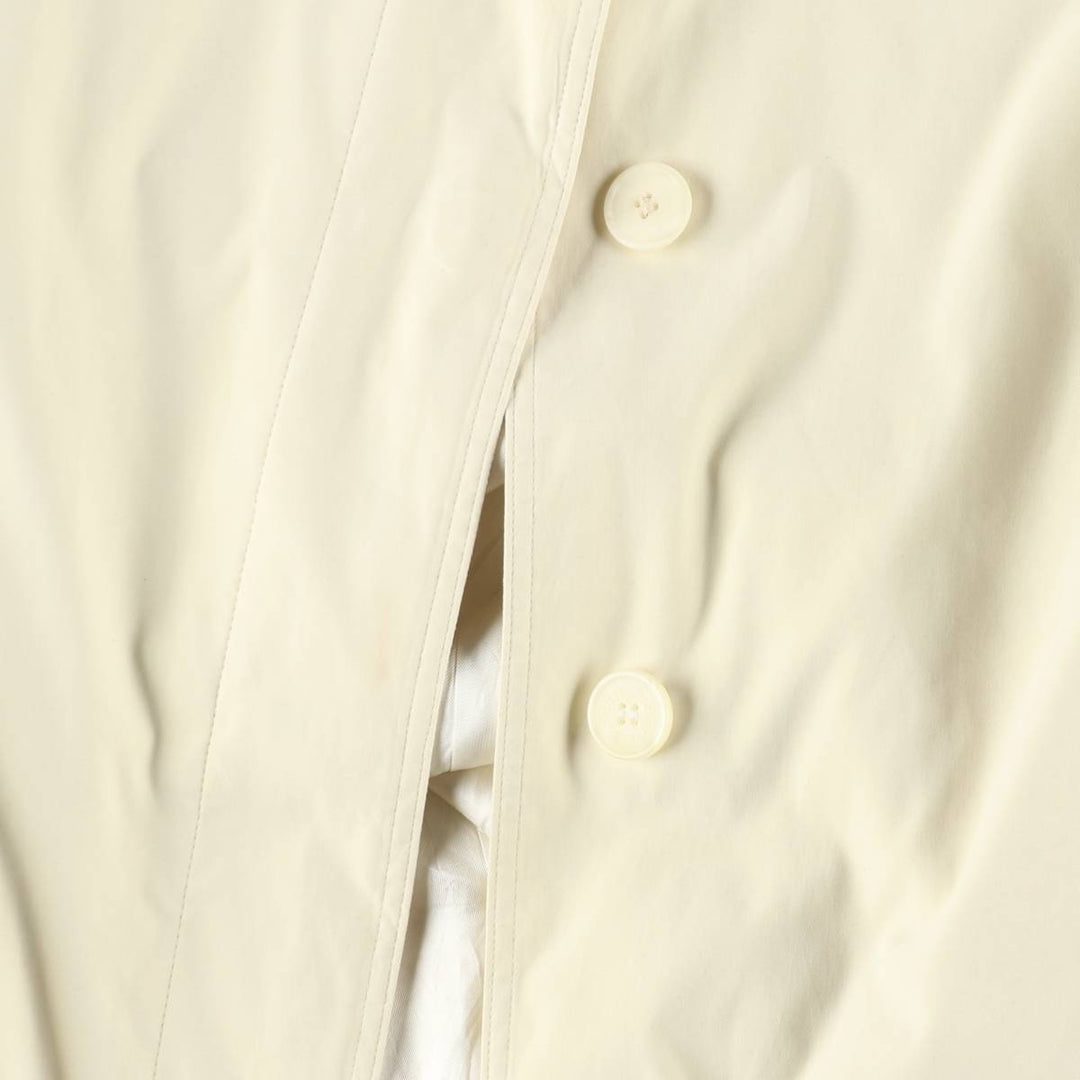 Burberry's Balmacaan Coat, Women's Size L cotton lemon yellow Vintage Second Hand