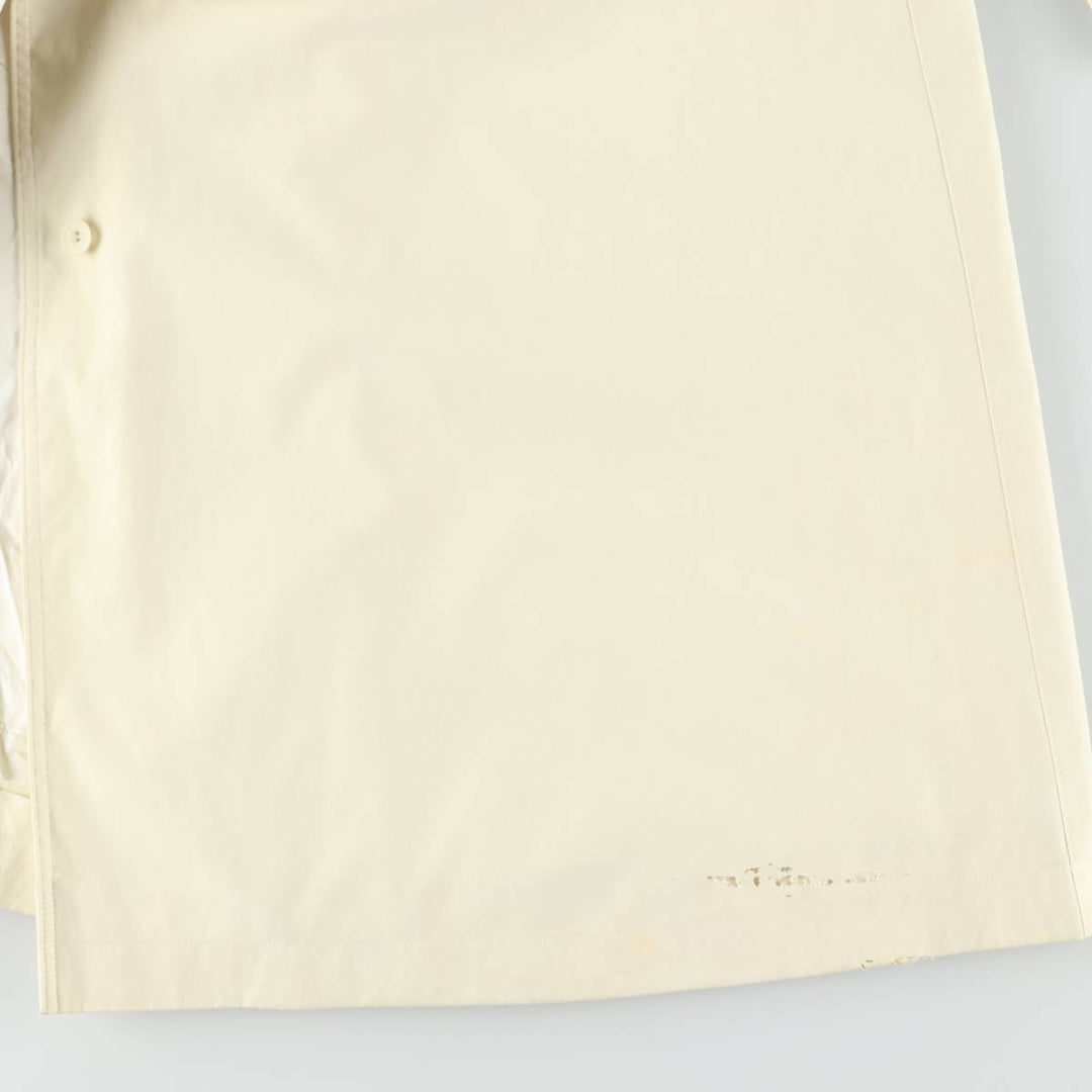 Burberry's Balmacaan Coat, Women's Size L cotton lemon yellow Vintage Second Hand