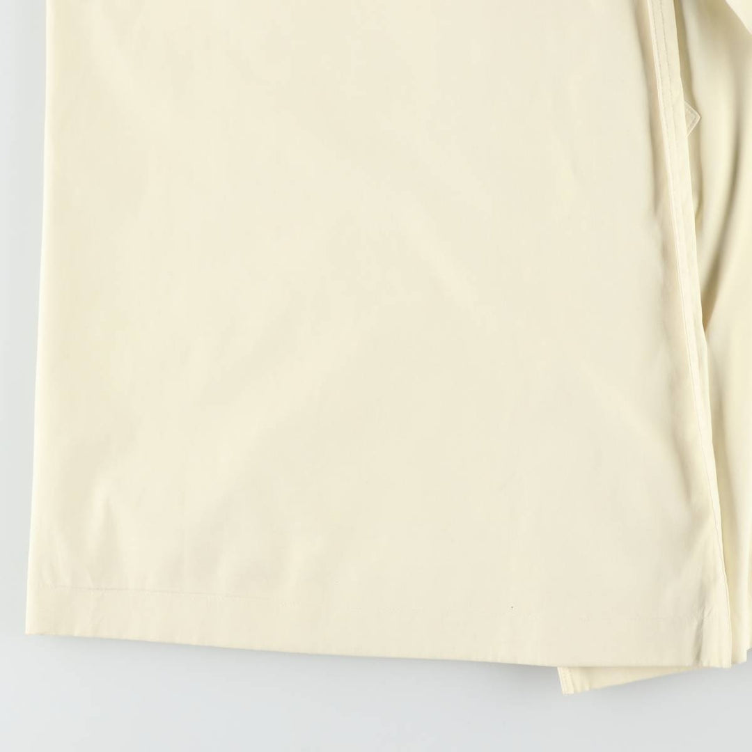 Burberry's Balmacaan Coat, Women's Size L cotton lemon yellow Vintage Second Hand