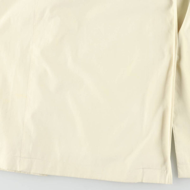 Burberry's Balmacaan Coat, Women's Size L cotton lemon yellow Vintage Second Hand