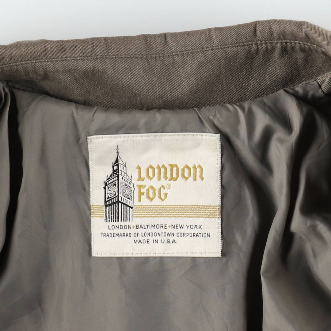 London Fog trench coat, made in the USA, women's size L equivalent, vintage. unclear Khaki type Vintage Second Hand
