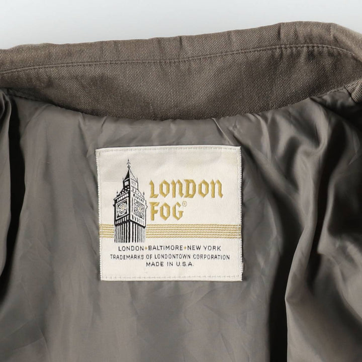 London Fog trench coat, made in the USA, women's size L equivalent, vintage. unclear Khaki type Vintage Second Hand