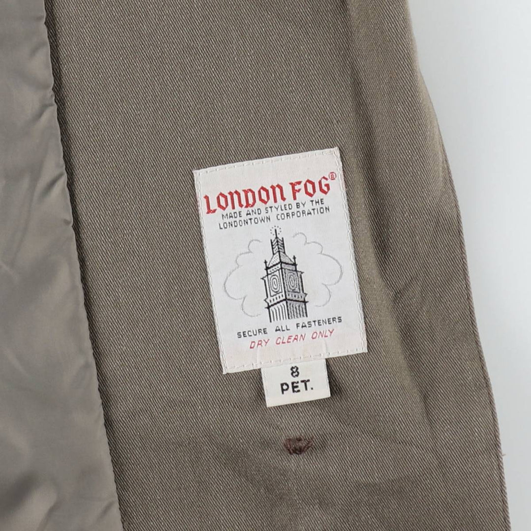 London Fog trench coat, made in the USA, women's size L equivalent, vintage. unclear Khaki type Vintage Second Hand