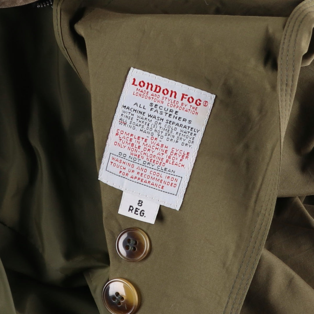 London Fog trench coat, made in the USA, women's size XL (approx.) unclear Khaki type Vintage Second Hand