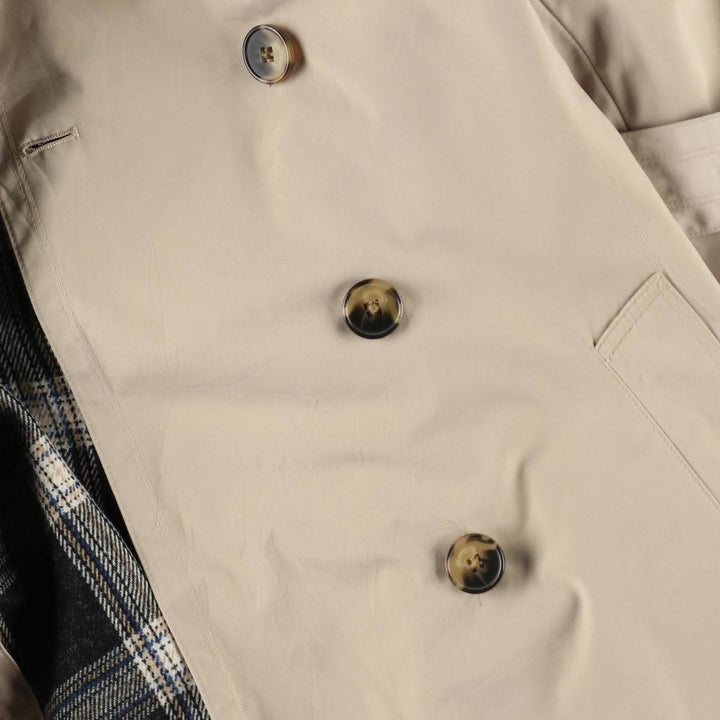 London Fog trench coat, women's size L polyester Beige type Vintage Second Hand