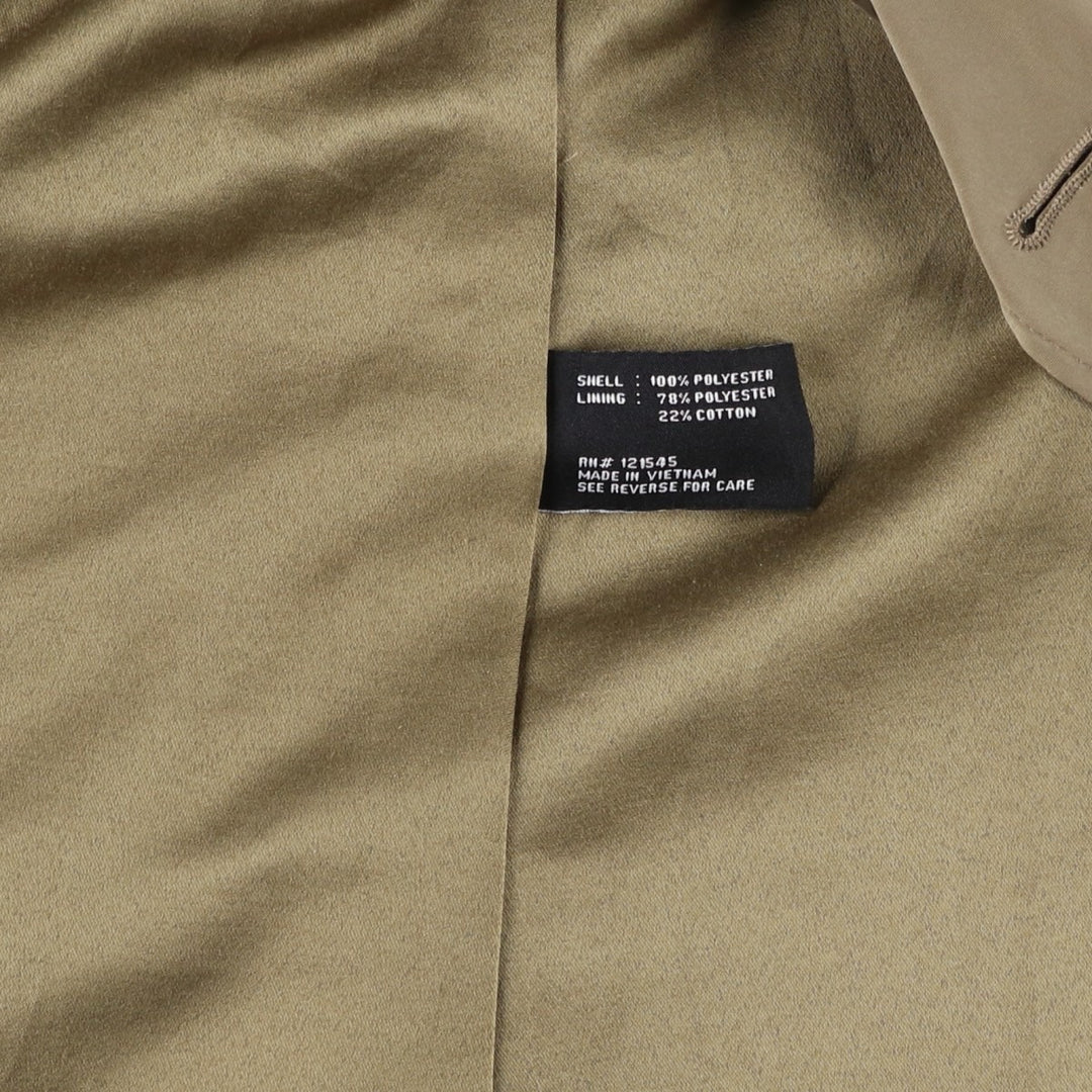London Fog trench coat, women's size L polyester Khaki type beige Vintage Second Hand
