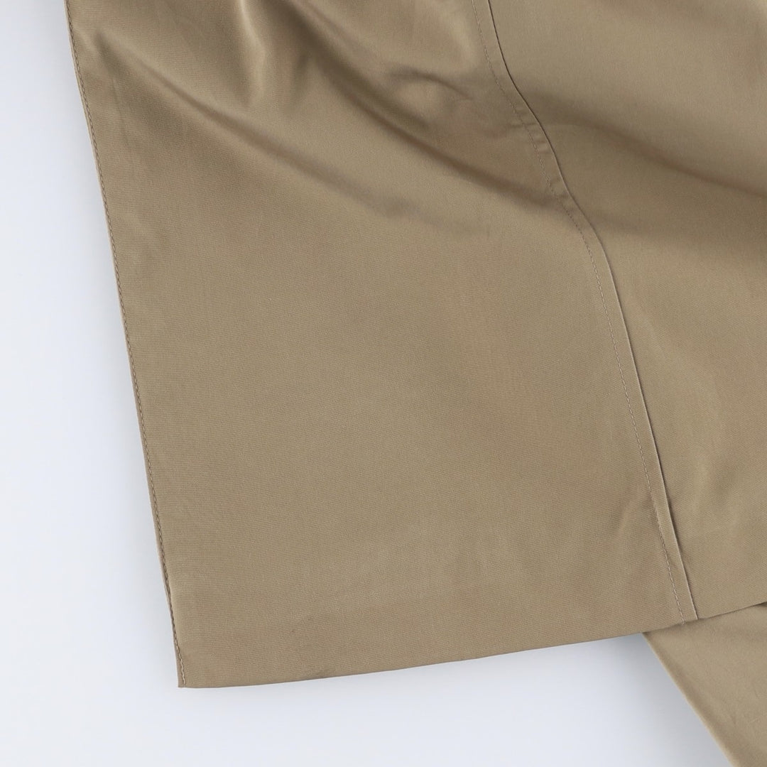 London Fog trench coat, women's size L polyester Khaki type beige Vintage Second Hand