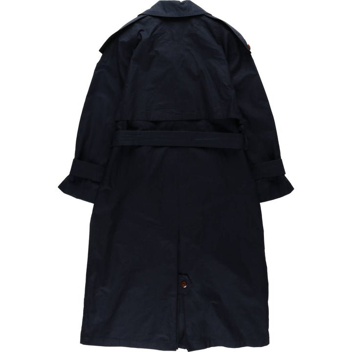 London Fog trench coat, women's size L (approx.), vintage. unclear navy blue type Vintage Second Hand