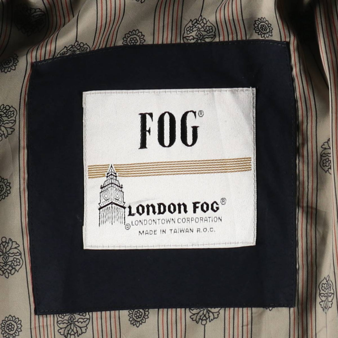 London Fog trench coat, women's size L (approx.), vintage. unclear navy blue type Vintage Second Hand