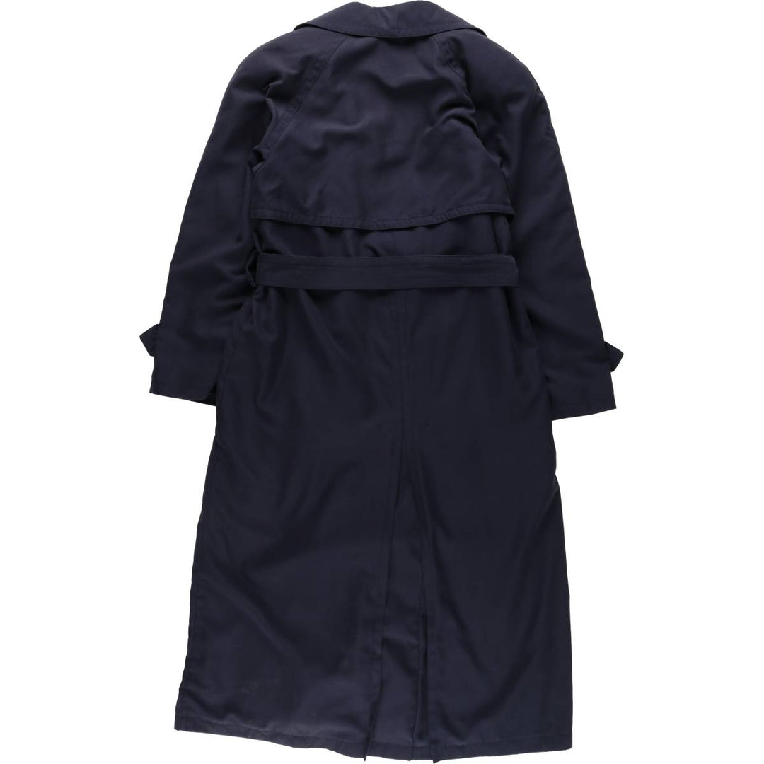 London Fog Town Trench Coat, Women's Size L (approx.) polyester navy blue type Vintage Second Hand