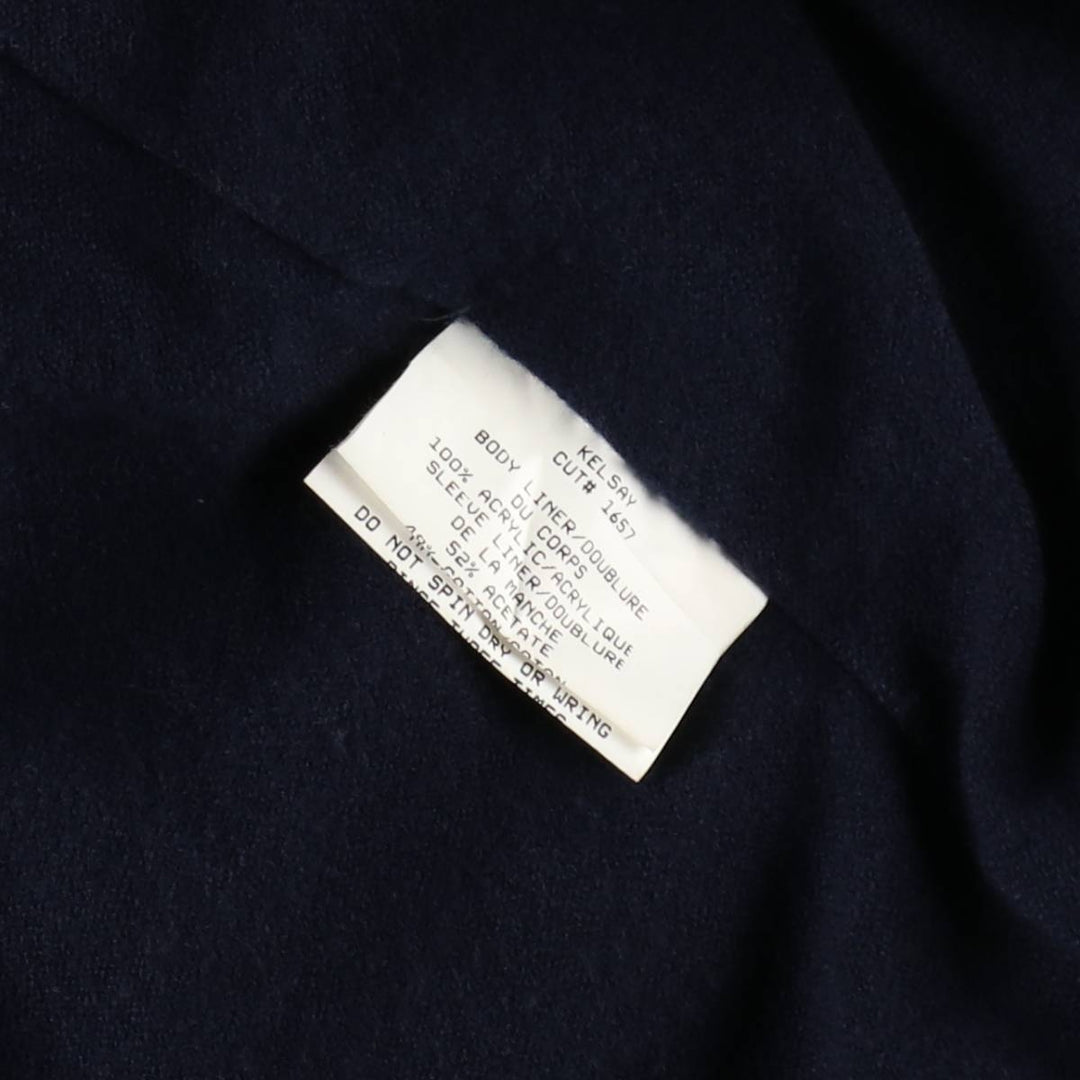 London Fog Town Trench Coat, Women's Size L (approx.) polyester navy blue type Vintage Second Hand