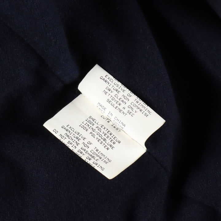 London Fog Town Trench Coat, Women's Size L (approx.) polyester navy blue type Vintage Second Hand