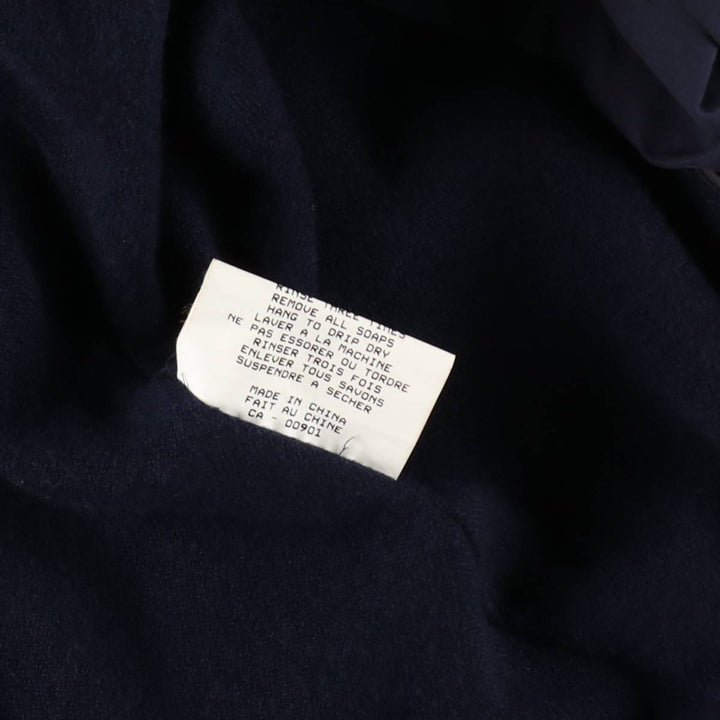 London Fog Town Trench Coat, Women's Size L (approx.) polyester navy blue type Vintage Second Hand