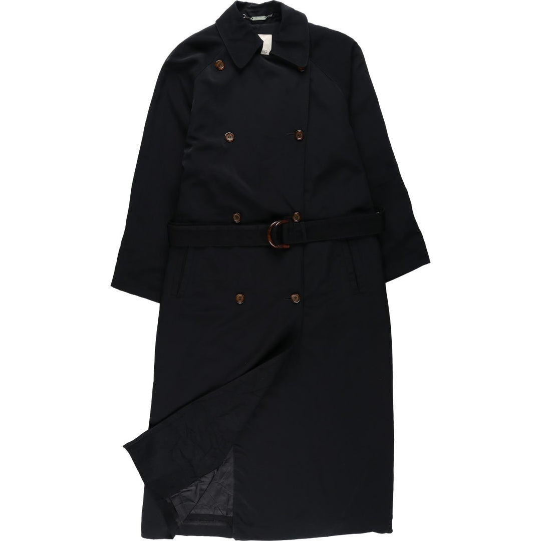 London Fog trench coat, women's size XL (approx.) unclear black type Vintage Second Hand