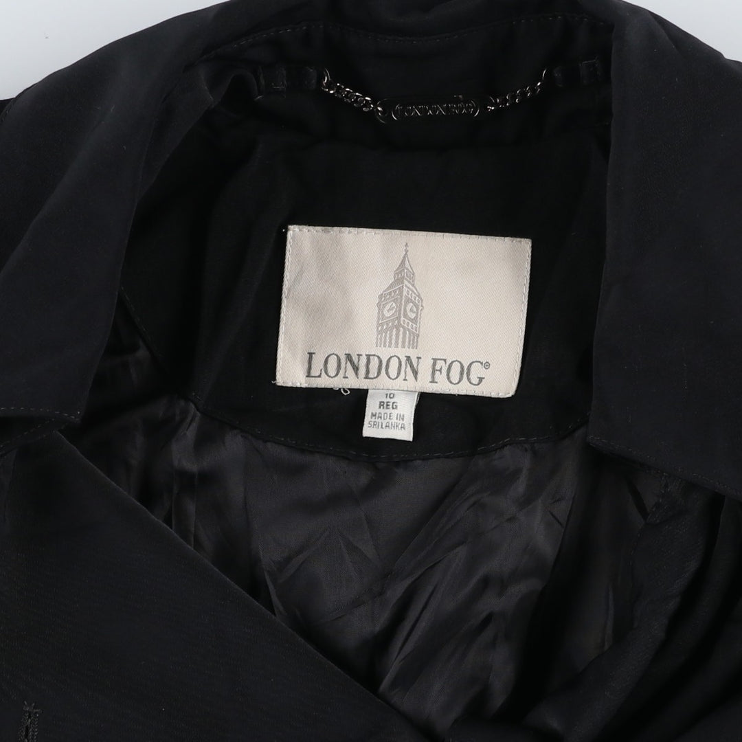 London Fog trench coat, women's size XL (approx.) unclear black type Vintage Second Hand