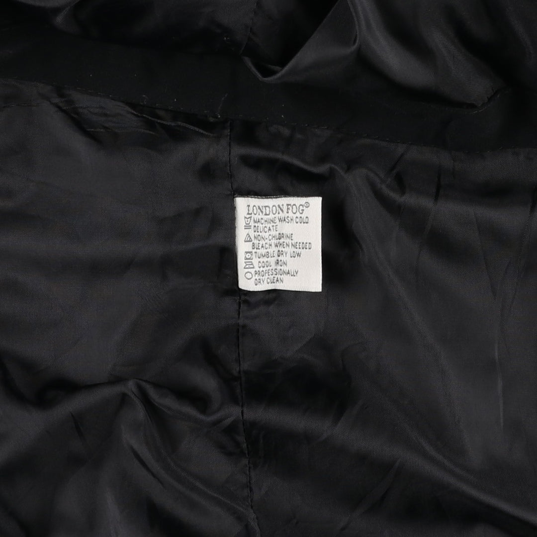 London Fog trench coat, women's size XL (approx.) unclear black type Vintage Second Hand