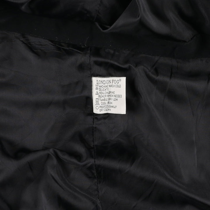 London Fog trench coat, women's size XL (approx.) unclear black type Vintage Second Hand