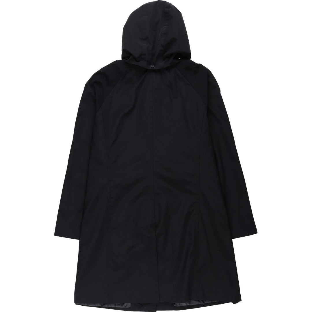 London Fog hooded stand-collar coat/balmacaan coat, women's size XL equivalent, vintage. polyester black type Vintage Second Hand