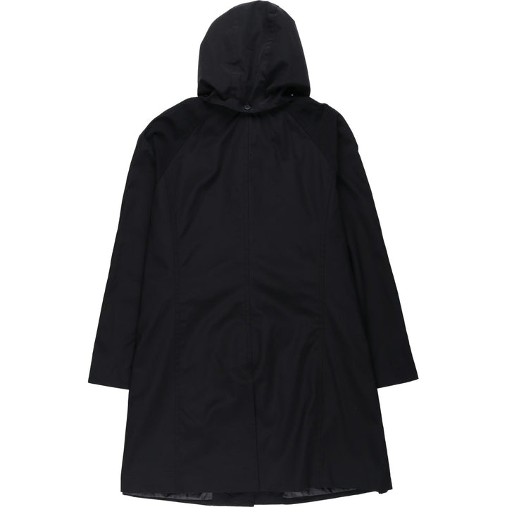 London Fog hooded stand-collar coat/balmacaan coat, women's size XL equivalent, vintage. polyester black type Vintage Second Hand