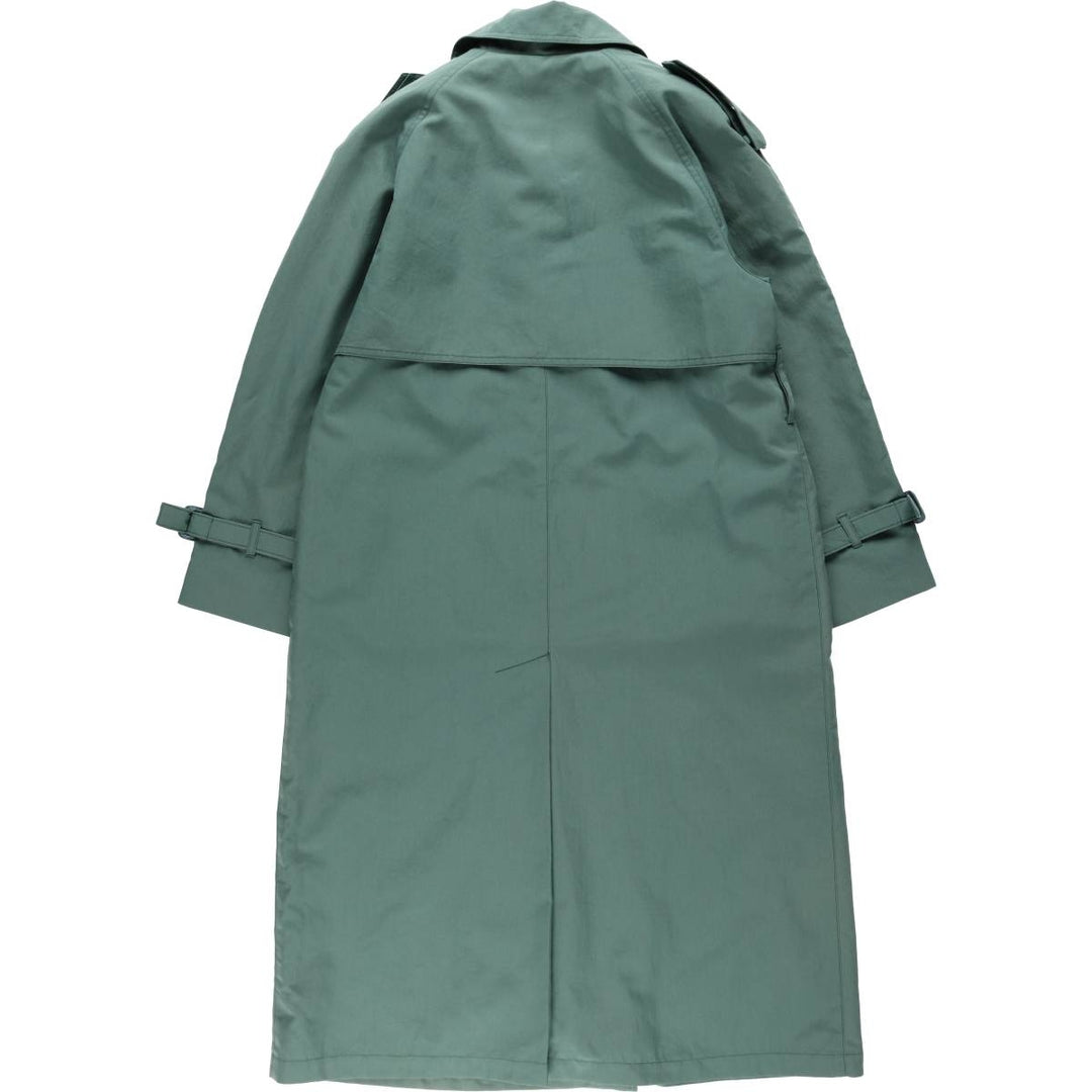 London Fog trench coat, women's size M (approx.), vintage. polyester Khaki type sage green Vintage Second Hand