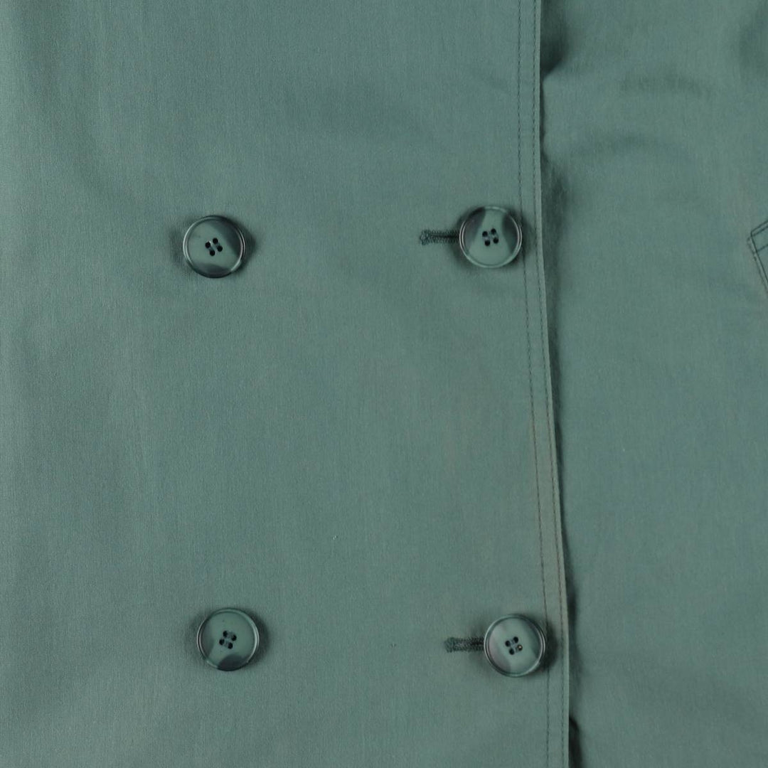 London Fog trench coat, women's size M (approx.), vintage. polyester Khaki type sage green Vintage Second Hand