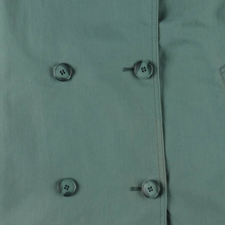 London Fog trench coat, women's size M (approx.), vintage. polyester Khaki type sage green Vintage Second Hand