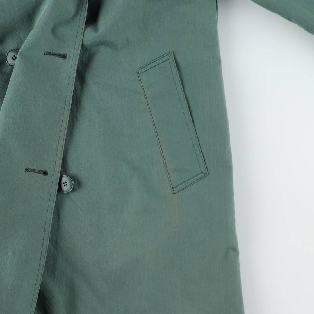 London Fog trench coat, women's size M (approx.), vintage. polyester Khaki type sage green Vintage Second Hand