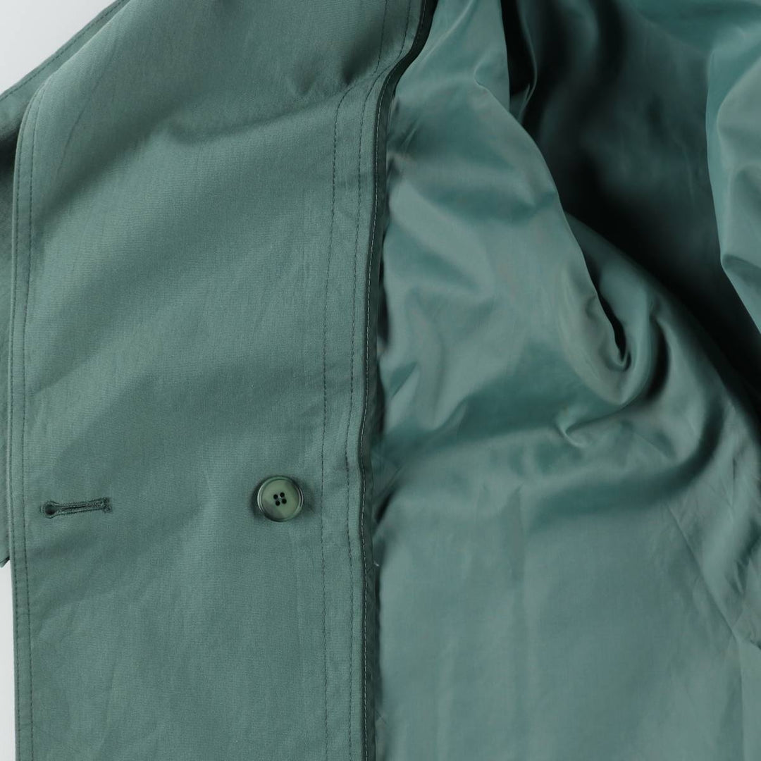 London Fog trench coat, women's size M (approx.), vintage. polyester Khaki type sage green Vintage Second Hand