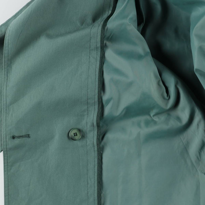 London Fog trench coat, women's size M (approx.), vintage. polyester Khaki type sage green Vintage Second Hand
