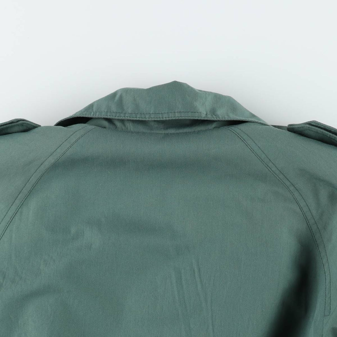 London Fog trench coat, women's size M (approx.), vintage. polyester Khaki type sage green Vintage Second Hand