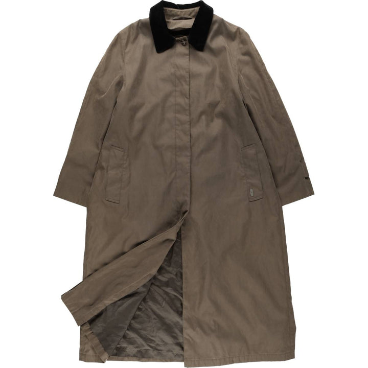 London Fog Balmacaan Coat (Women's Size M) polyester Khaki type brown Vintage Second Hand