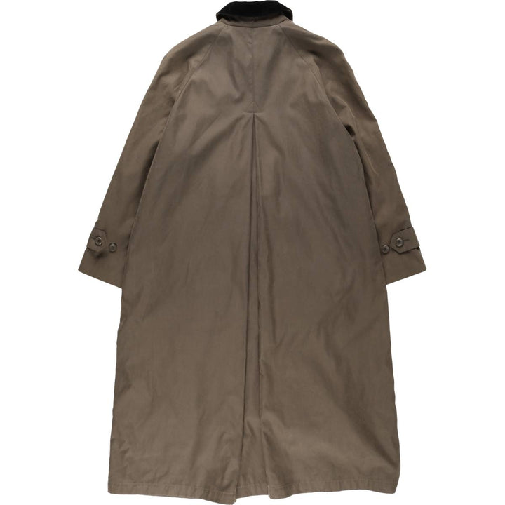 London Fog Balmacaan Coat (Women's Size M) polyester Khaki type brown Vintage Second Hand