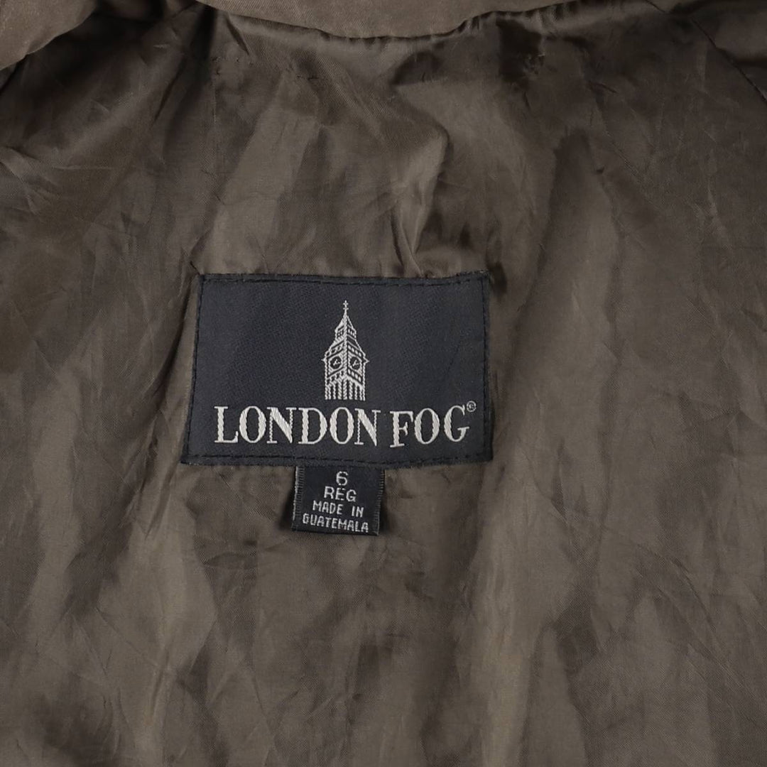 London Fog Balmacaan Coat (Women's Size M) polyester Khaki type brown Vintage Second Hand