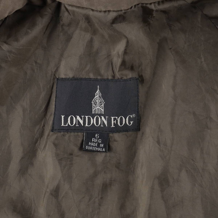 London Fog Balmacaan Coat (Women's Size M) polyester Khaki type brown Vintage Second Hand