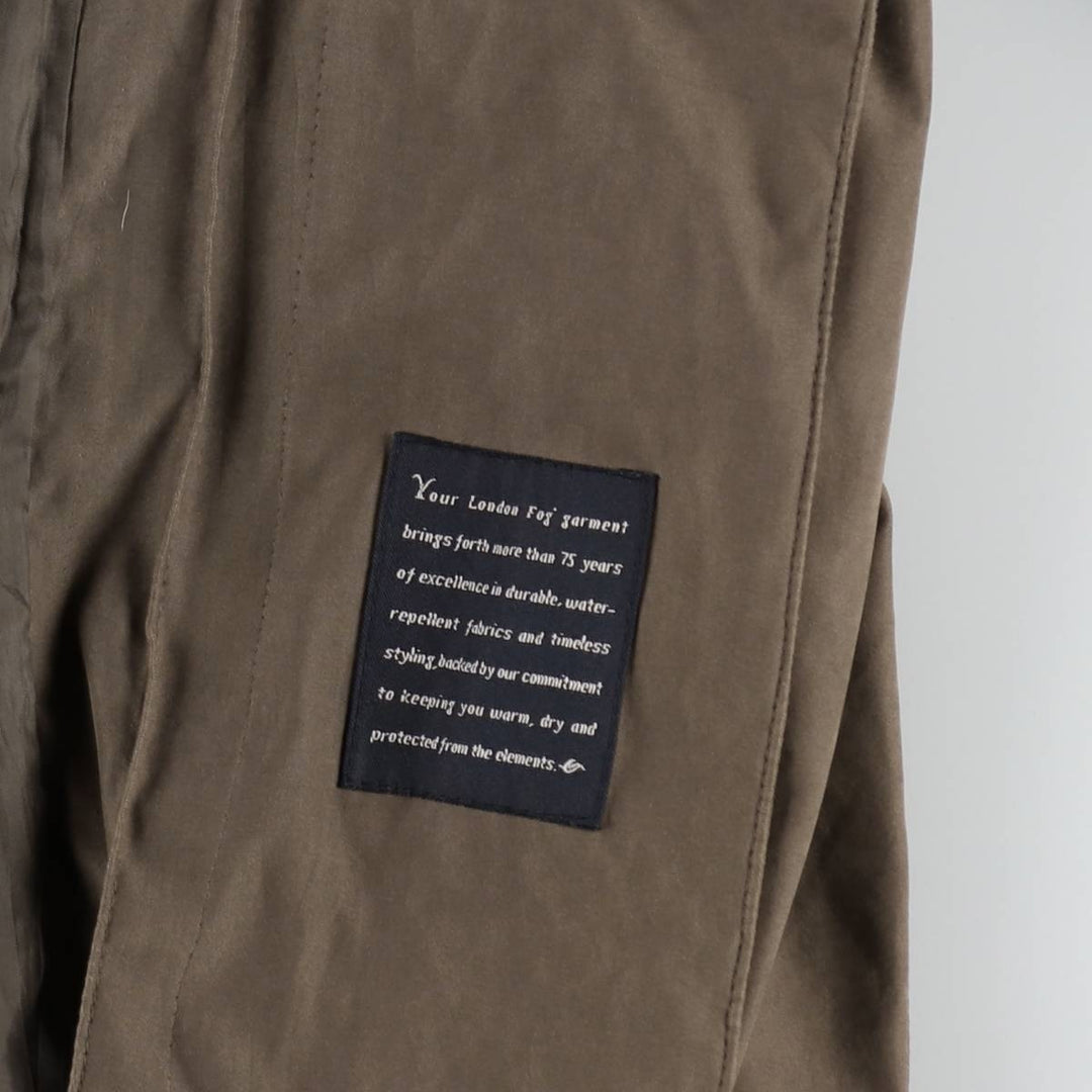 London Fog Balmacaan Coat (Women's Size M) polyester Khaki type brown Vintage Second Hand