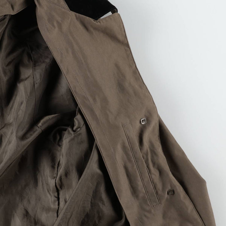 London Fog Balmacaan Coat (Women's Size M) polyester Khaki type brown Vintage Second Hand