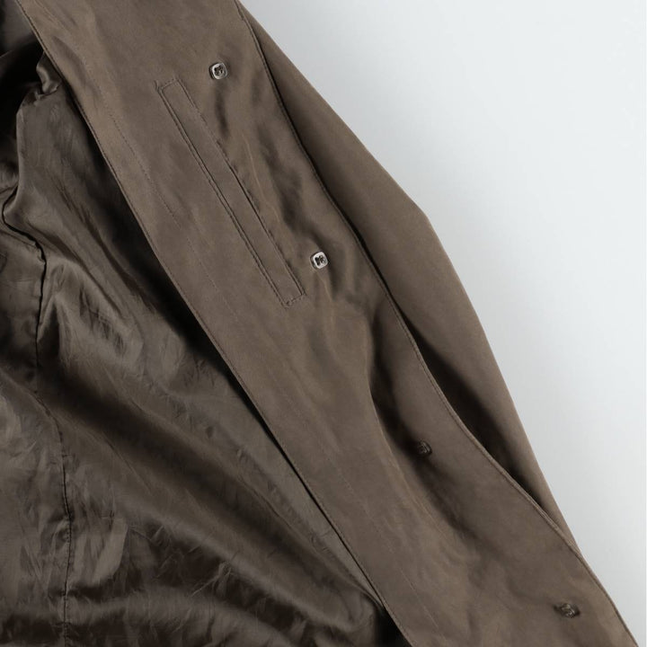 London Fog Balmacaan Coat (Women's Size M) polyester Khaki type brown Vintage Second Hand