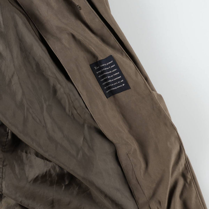 London Fog Balmacaan Coat (Women's Size M) polyester Khaki type brown Vintage Second Hand