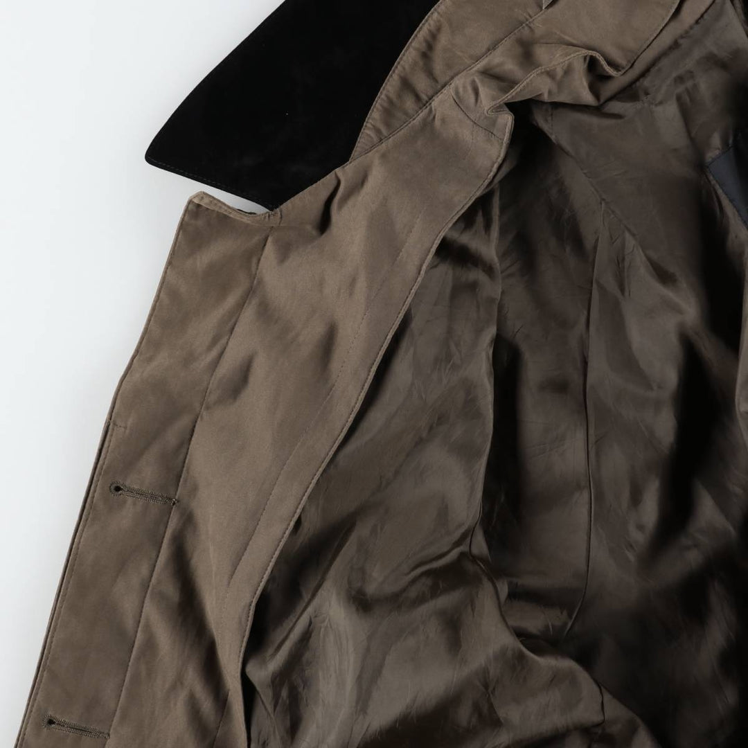 London Fog Balmacaan Coat (Women's Size M) polyester Khaki type brown Vintage Second Hand