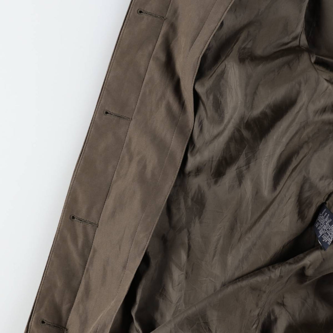 London Fog Balmacaan Coat (Women's Size M) polyester Khaki type brown Vintage Second Hand
