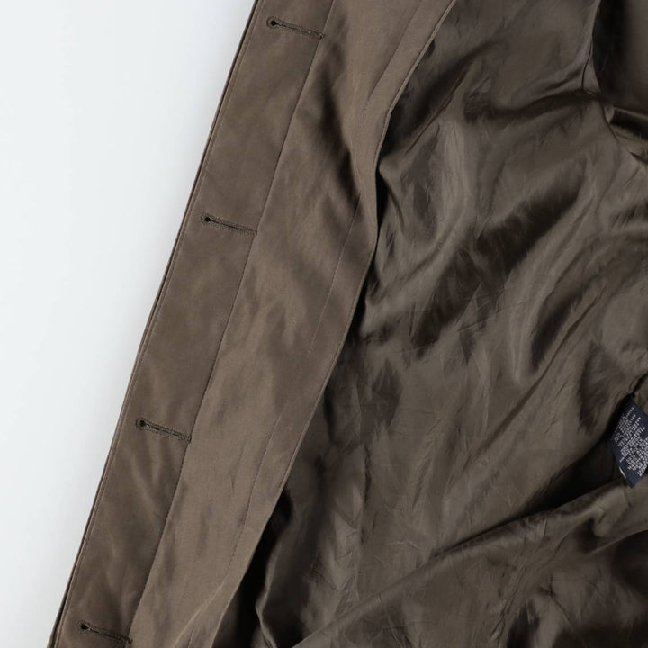 London Fog Balmacaan Coat (Women's Size M) polyester Khaki type brown Vintage Second Hand