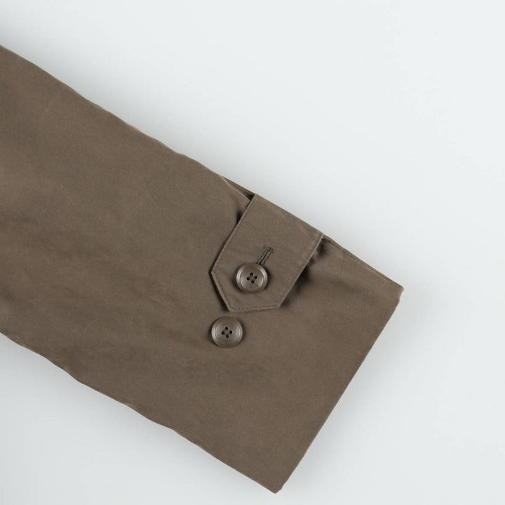 London Fog Balmacaan Coat (Women's Size M) polyester Khaki type brown Vintage Second Hand