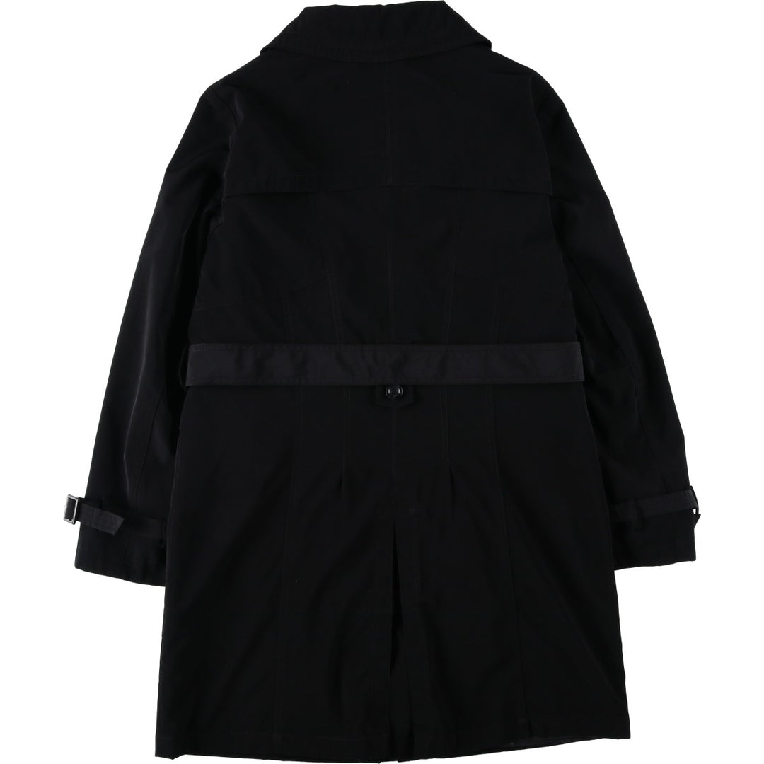 London Fog Full-Zip Single Trench Coat, Women's Size M (approx.) polyester black type Vintage Second Hand