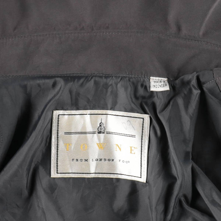 London Fog TOWNE Balmacaan Coat (Women's Size L) unclear Charcoal Vintage Second Hand