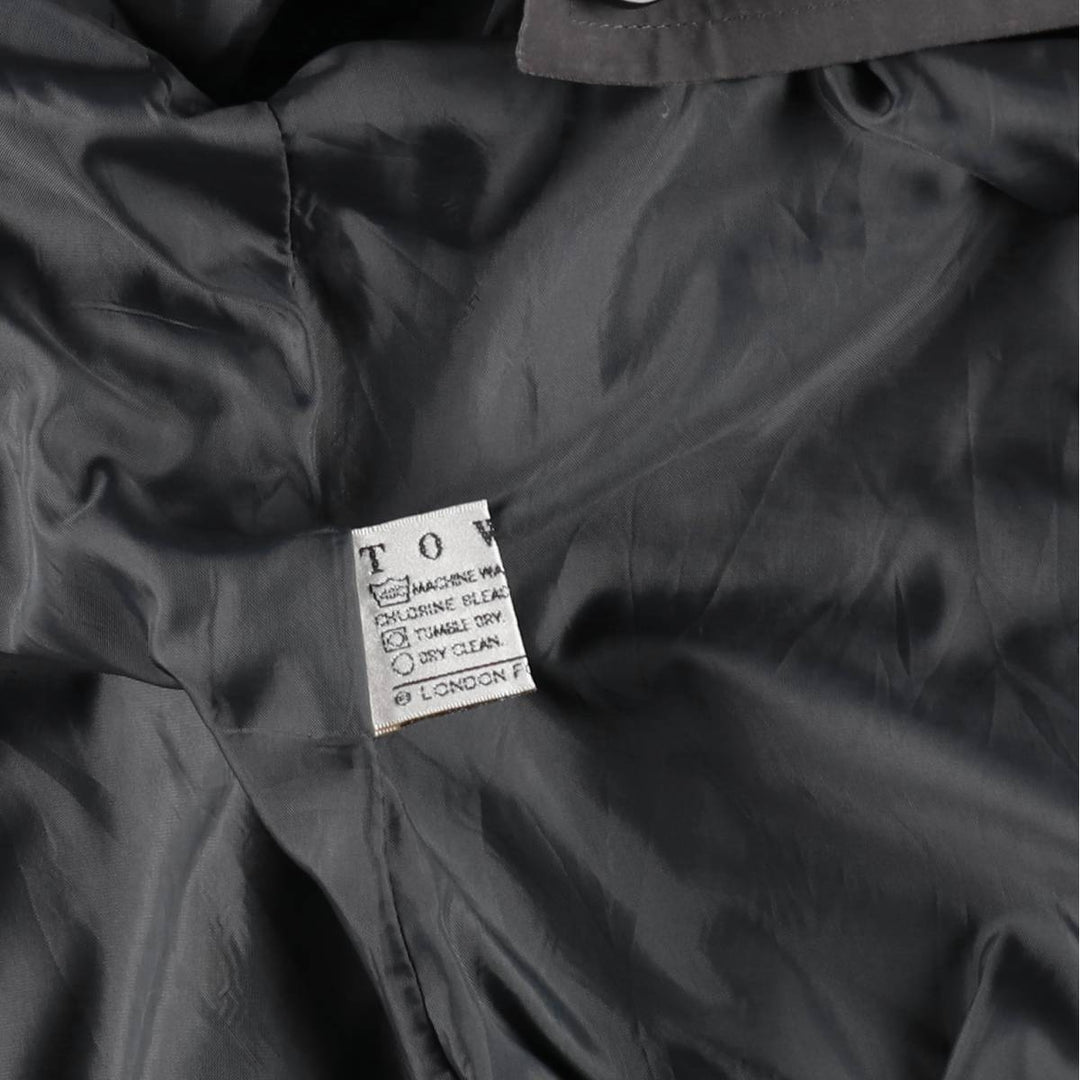 London Fog TOWNE Balmacaan Coat (Women's Size L) unclear Charcoal Vintage Second Hand