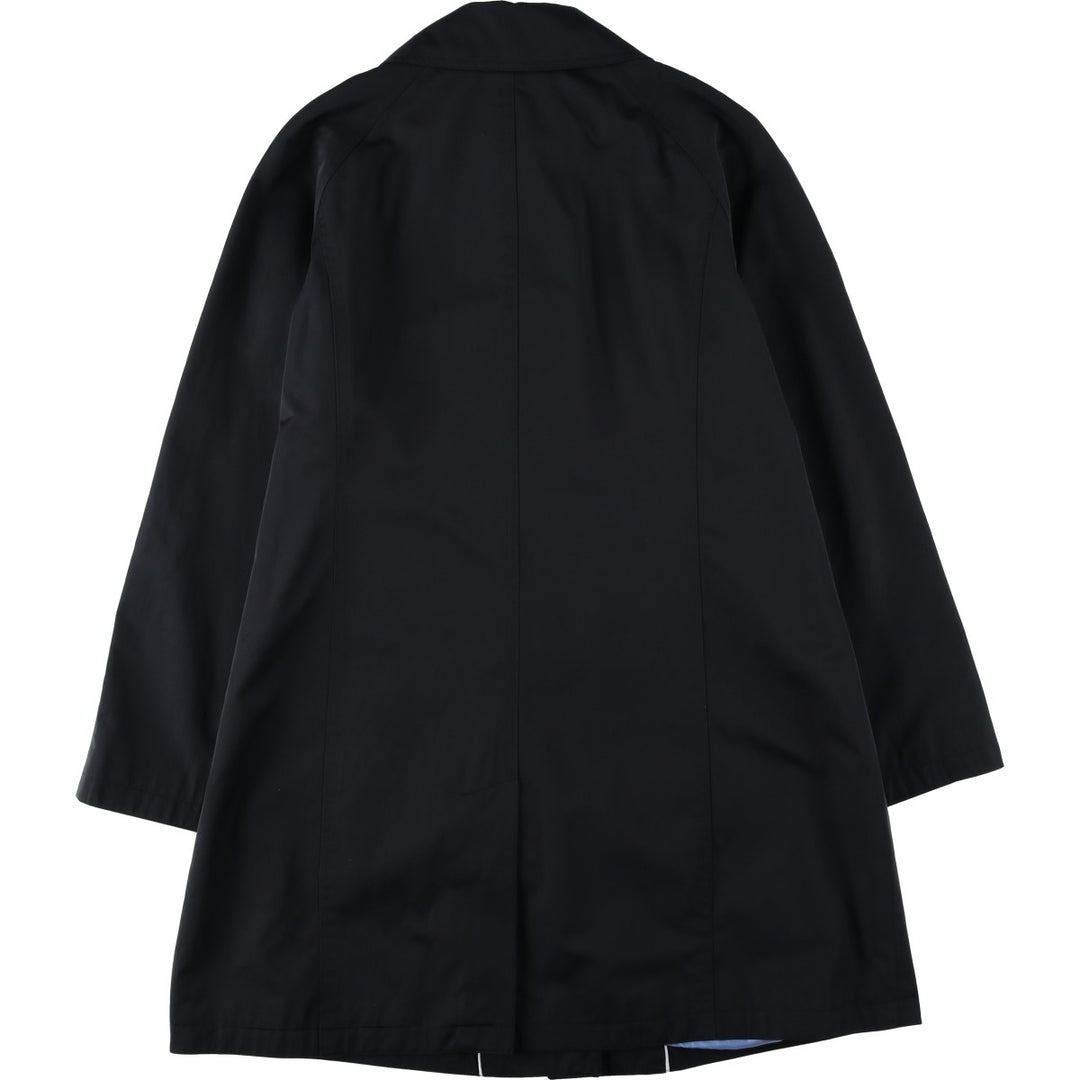 London Fog Balmacaan Coat (Women's Size XL) cotton black type Vintage Second Hand