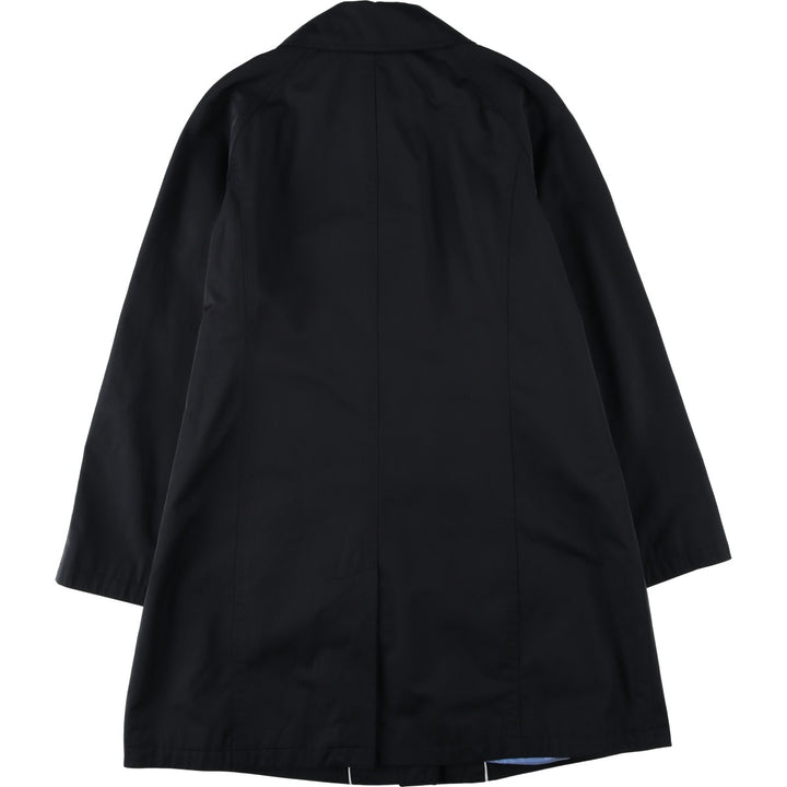 London Fog Balmacaan Coat (Women's Size XL) cotton black type Vintage Second Hand