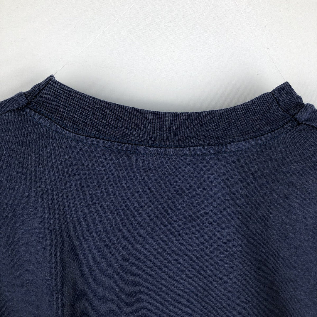 90'S Screen Stars Sparkasse Ulm Savings Bank Advertising T-Shirt, Men's XXL equivalent, Vintage cotton navy blue type Vintage Second Hand
