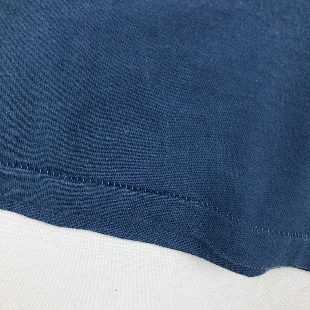 90'S ONEITA BAKER BOYER BANK Advertising T-Shirt, Men's XL equivalent, Vintage cotton blue type Vintage Second Hand