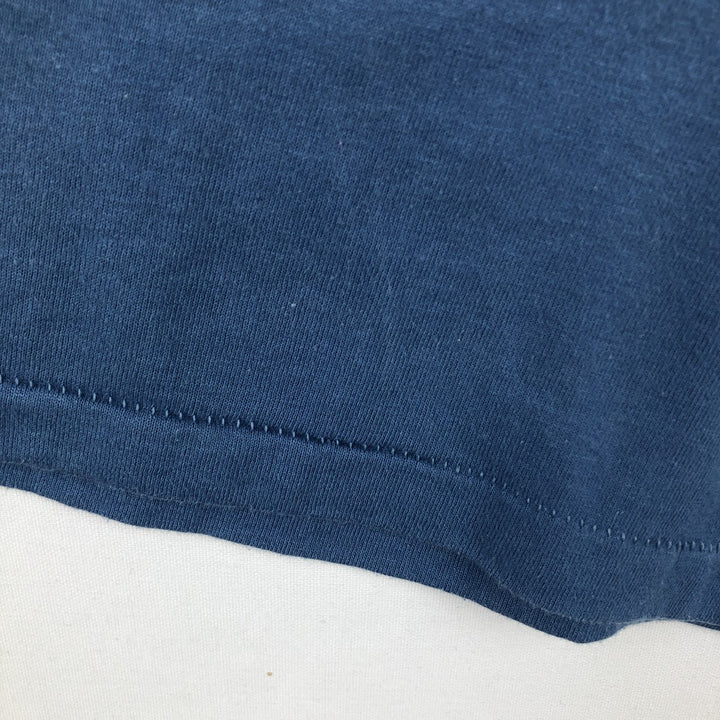 90'S ONEITA BAKER BOYER BANK Advertising T-Shirt, Men's XL equivalent, Vintage cotton blue type Vintage Second Hand